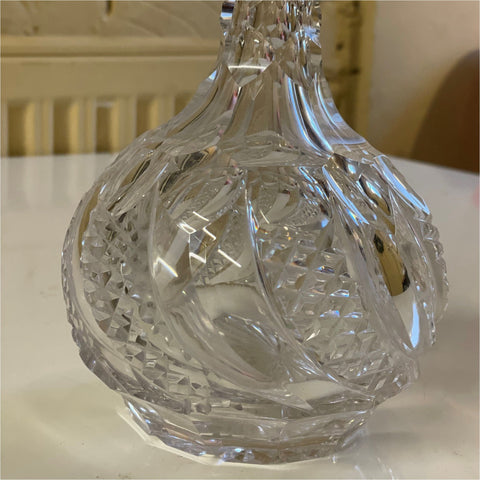 Cut Glass Crystal Decanter - Glass