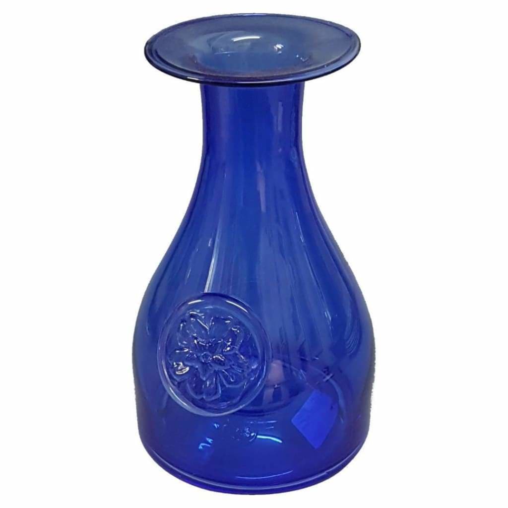 Glass - Dartington - Flower Bottle, Primrose Blue