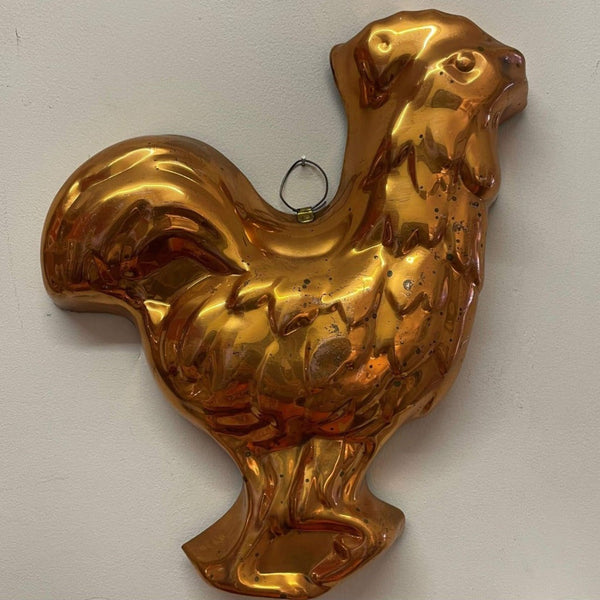 Decorative copper molds - Copper rooster mold 28.5 x 21cm - Miscellaneous