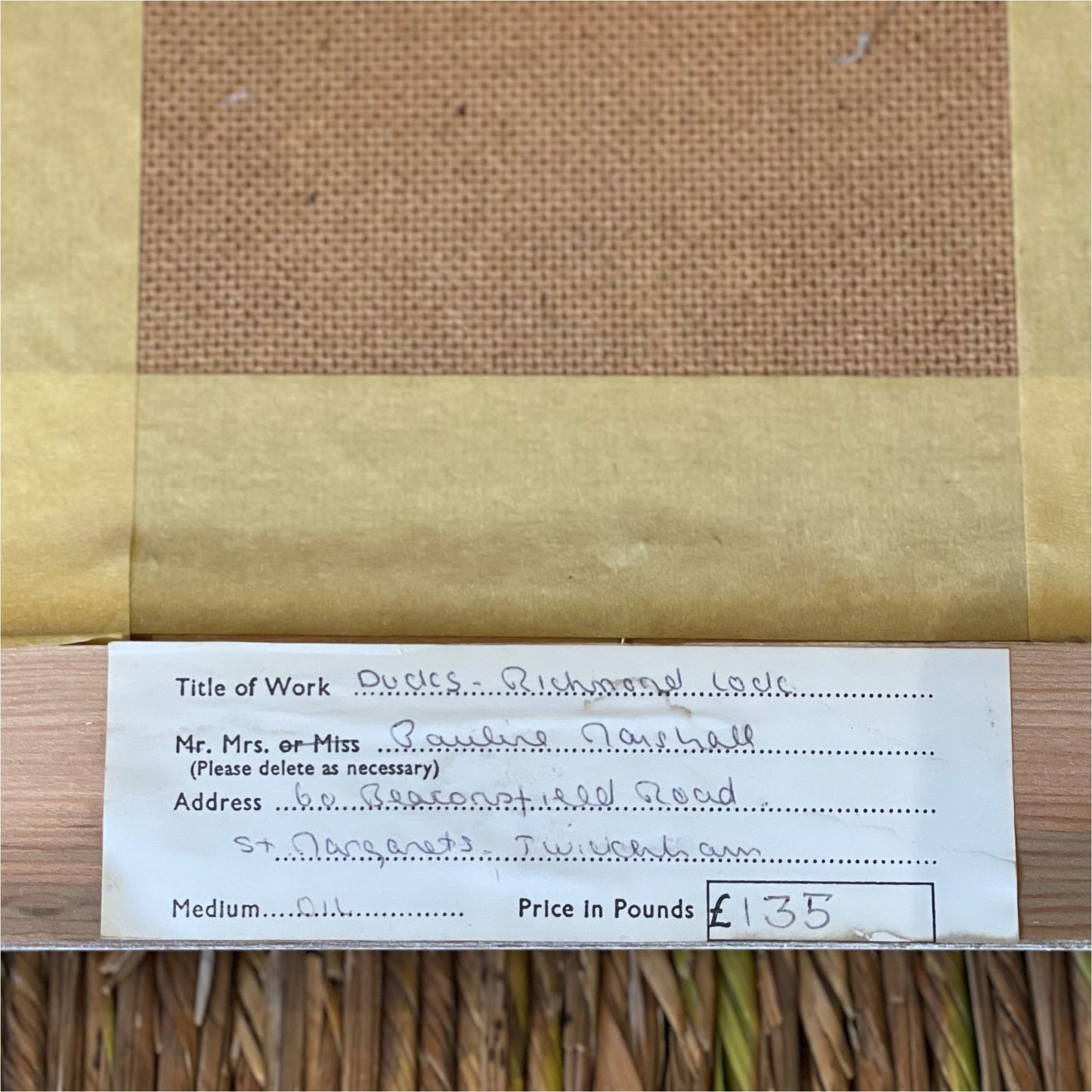 Ducks Richmond Lock Painting - Art