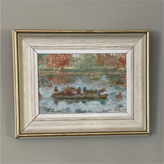 Ducks Richmond Lock Painting - Art