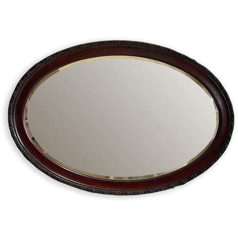 Edwardian Mahogany Mirror - Mirrors