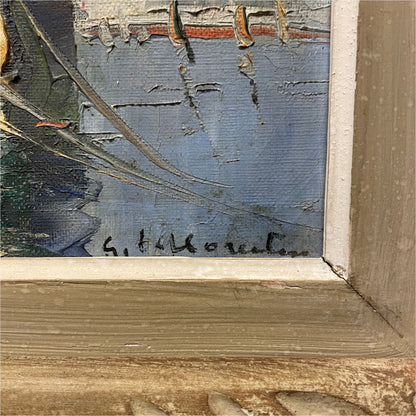 Figures On A Boat - Art