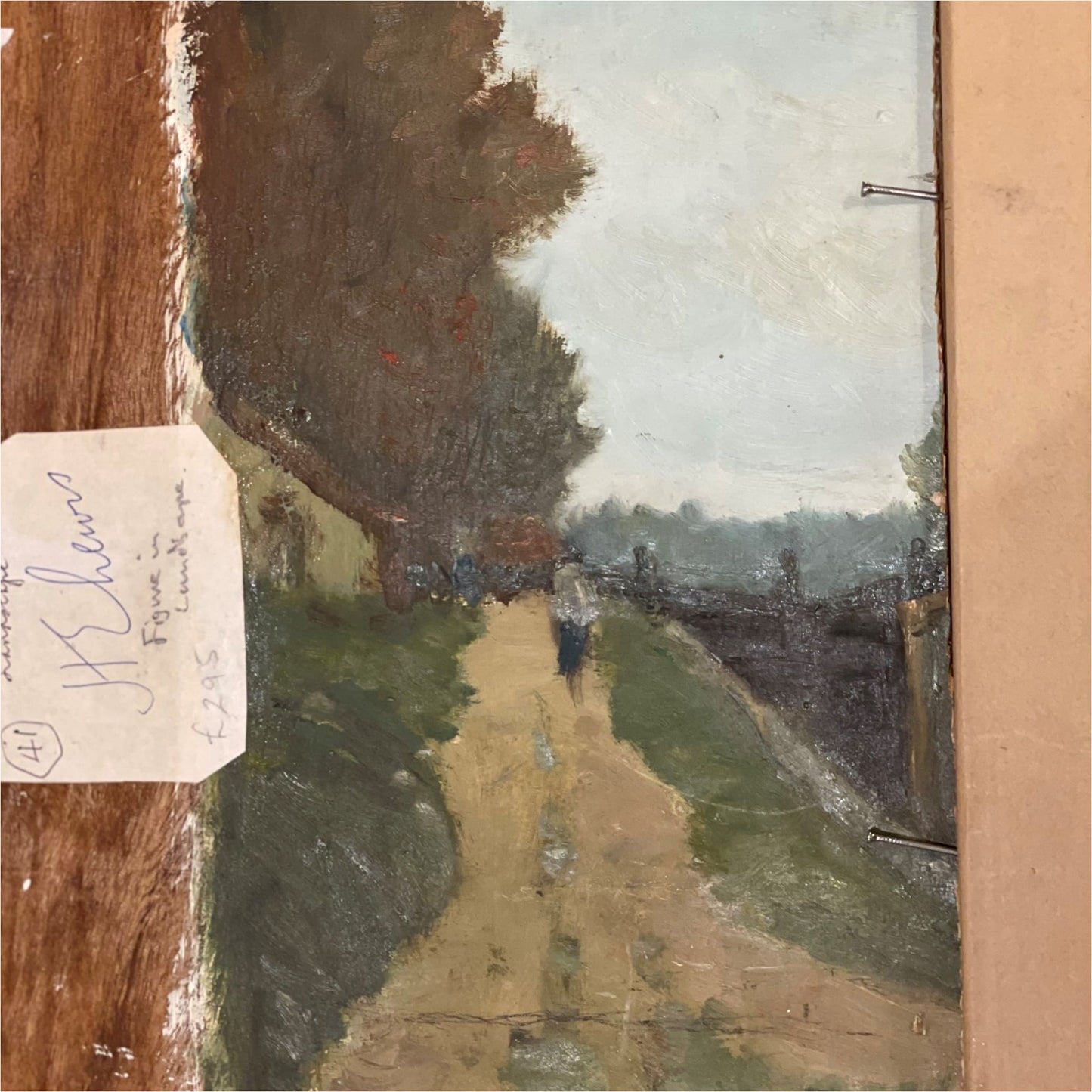 Figures On A Pathway At Dusk - Art