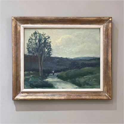 Figures On A Pathway At Dusk - Art