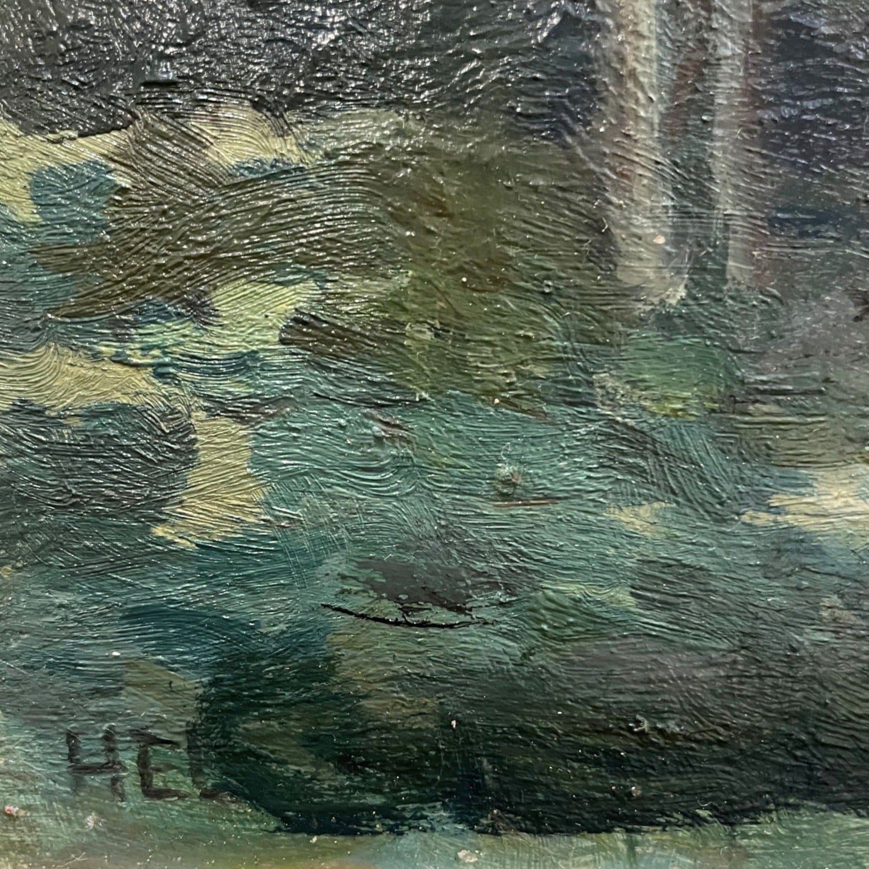 Figures On A Pathway At Dusk - Art