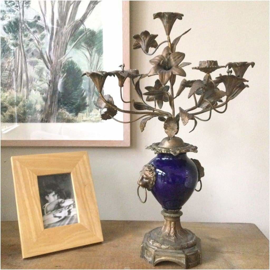 Lighting - French "Vieux Paris" Porcelain Candelabra