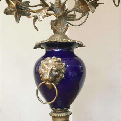 Lighting - French "Vieux Paris" Porcelain Candelabra