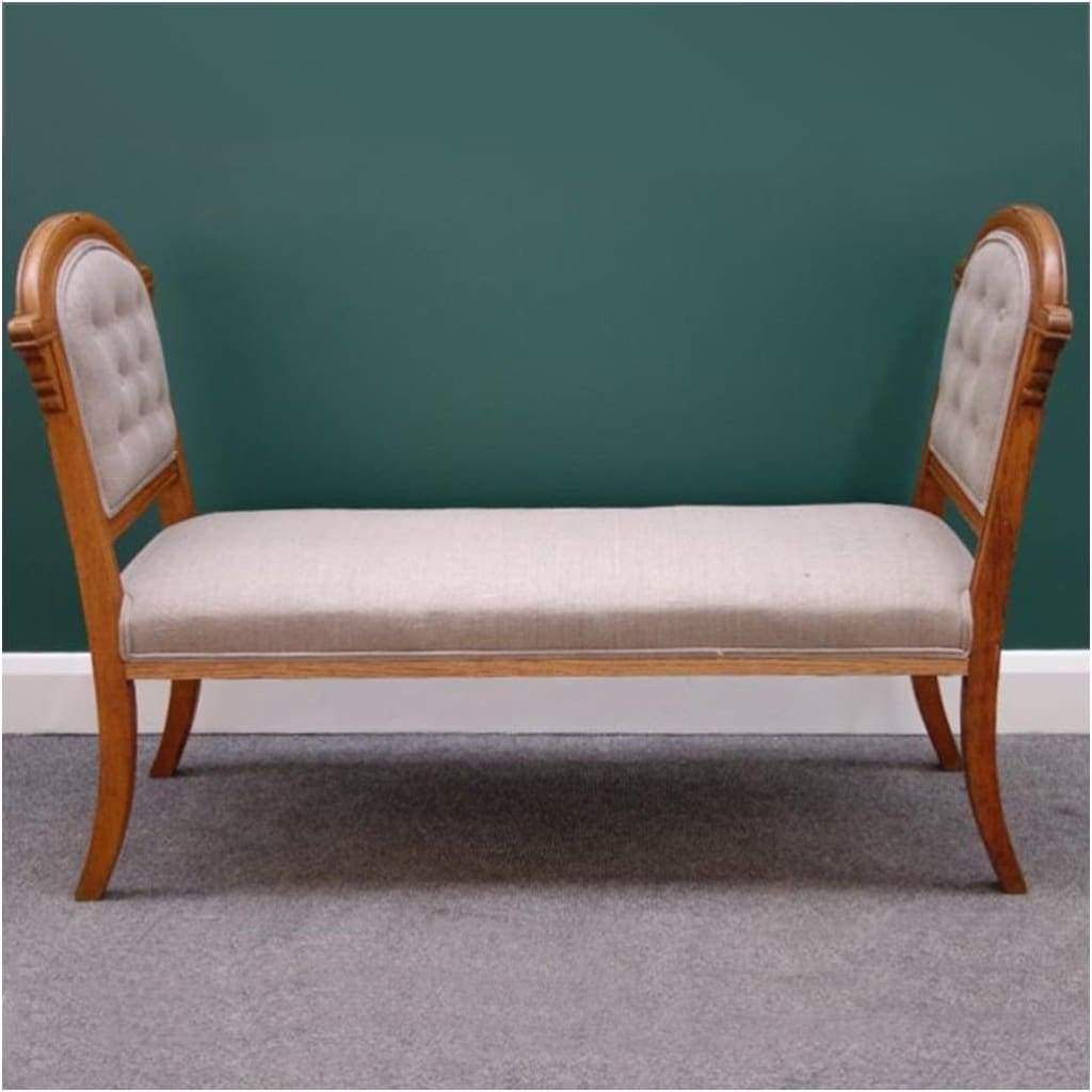 Furniture - Art Deco Oak Window Seat