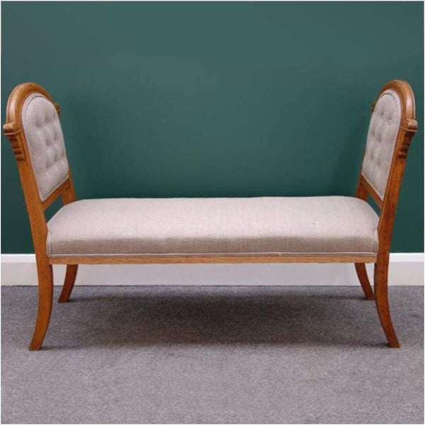 Furniture - Art Deco Oak Window Seat