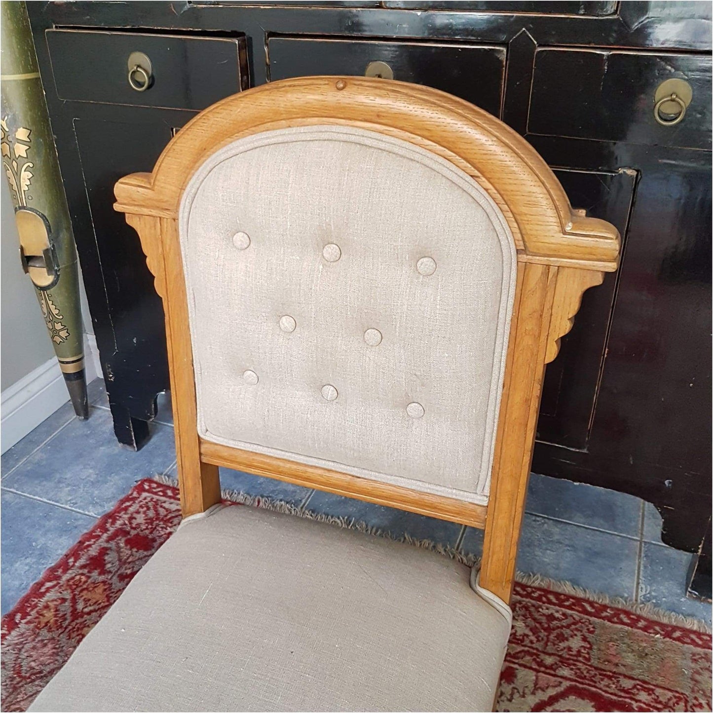 Furniture - Art Deco Oak Window Seat