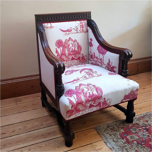 Furniture - C19th Empire Style Showframe Armchair