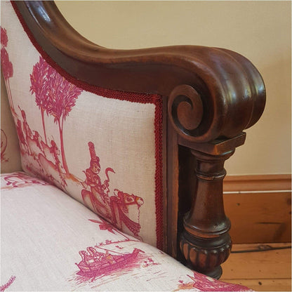 Furniture - C19th Empire Style Showframe Armchair