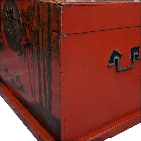 Furniture - Chinese Red Lacquer Chest
