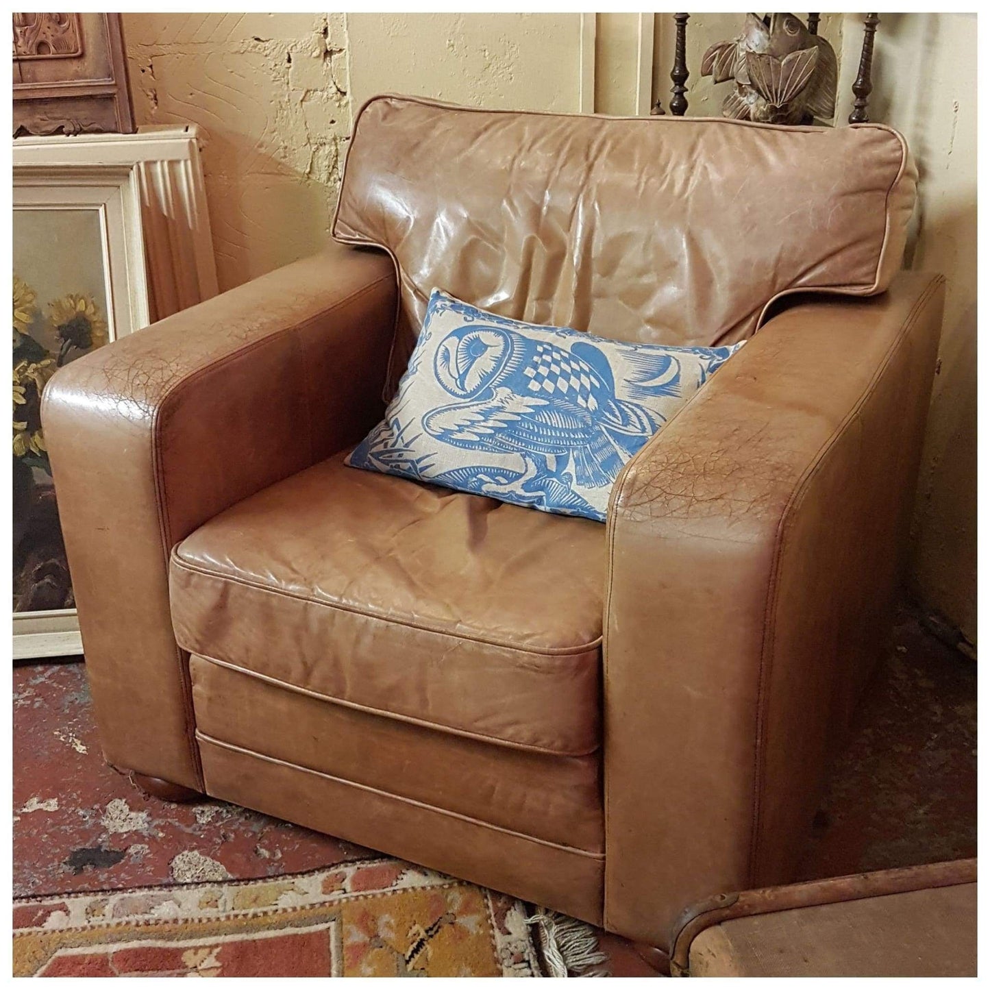 Furniture - Delcor Boxer Leather Armchair