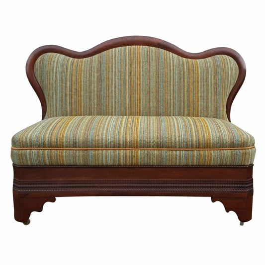 Furniture - Early C20th Dutch Walnut Framed Banquette