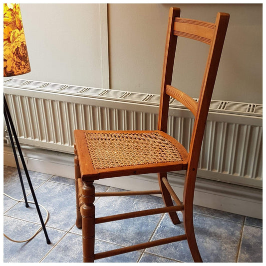 Furniture - Edwardian Cane Seat Chair