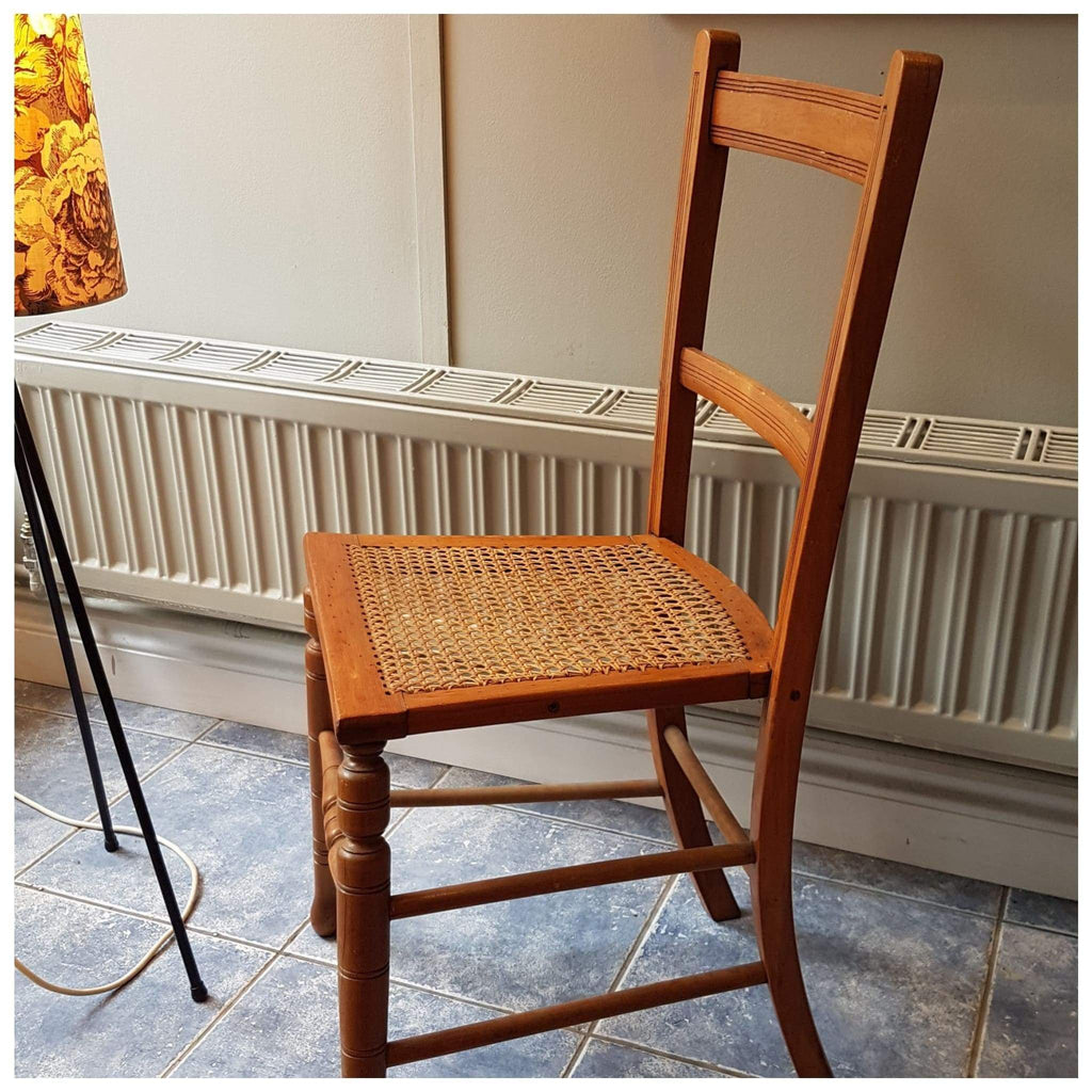 Furniture - Edwardian Cane Seat Chair