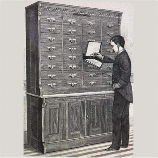 Furniture - Edwardian Shannon File Co Filing Cabinet