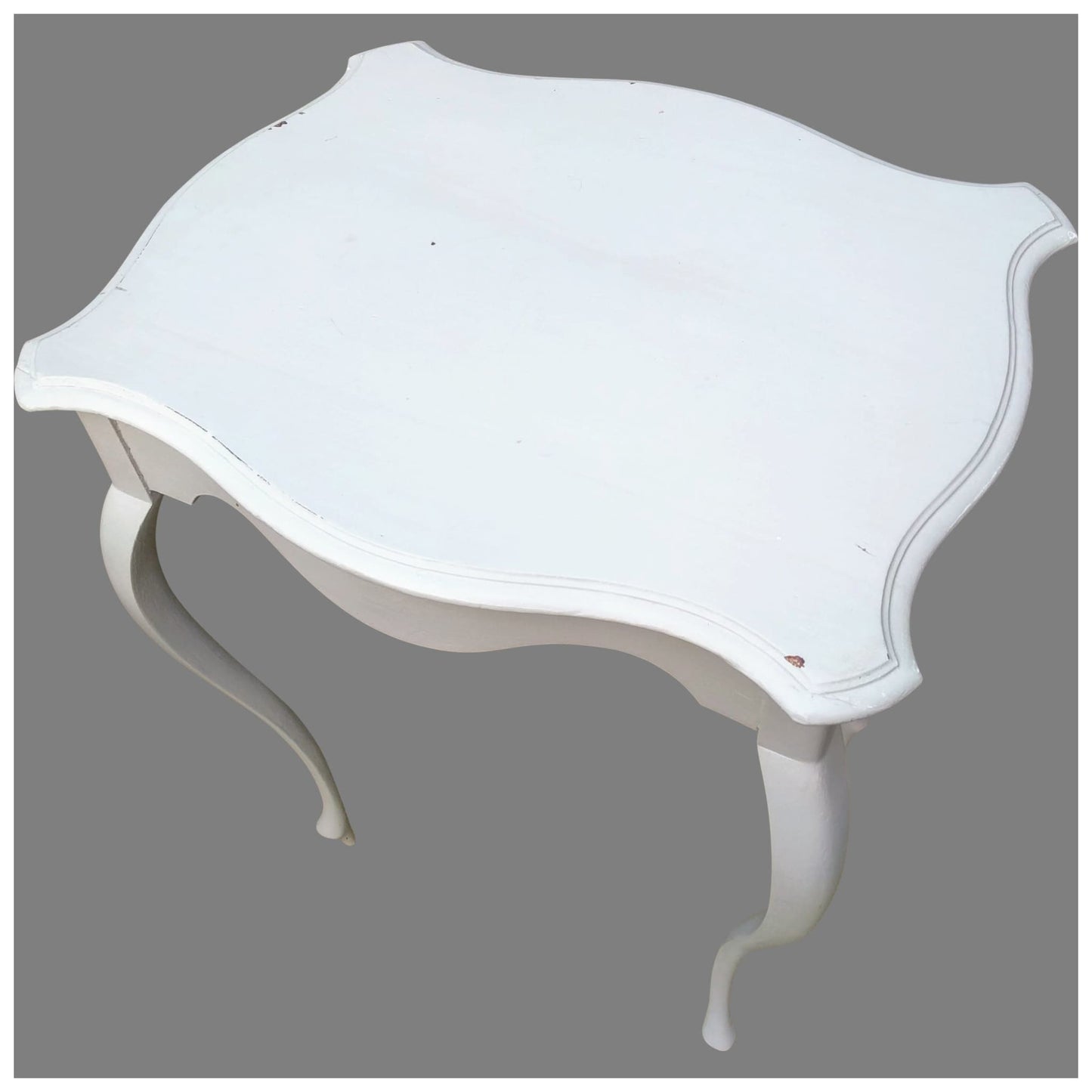 Furniture - Painted Serpentine Occasional Table