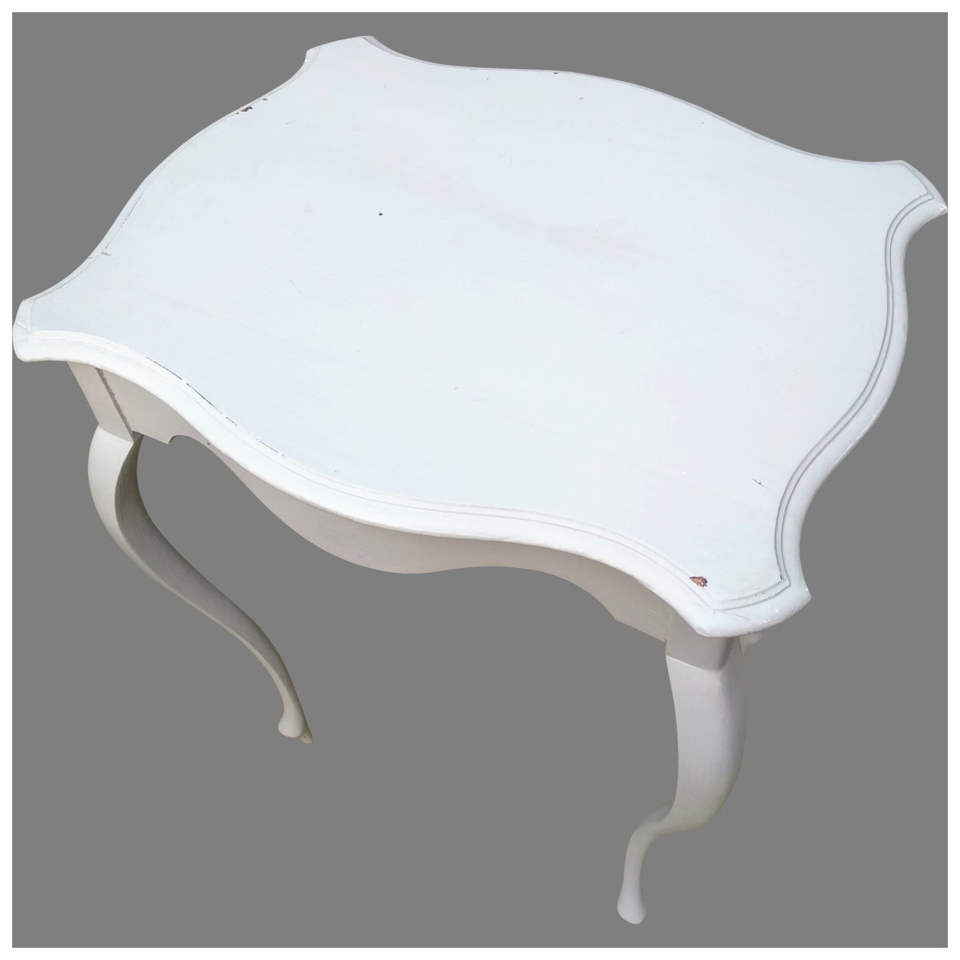 Furniture - Painted Serpentine Occasional Table