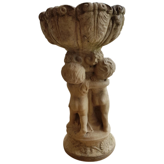 Garden - Stone Cherub Bird Bath