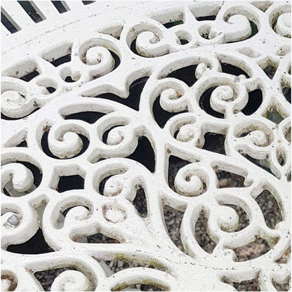 Garden - White Coalbrookdale Style Cast Aluminium Garden Table