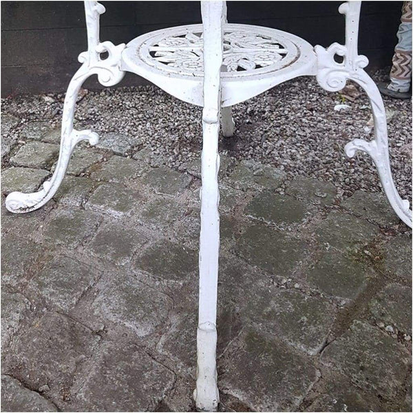 Garden - White Coalbrookdale Style Cast Aluminium Garden Table