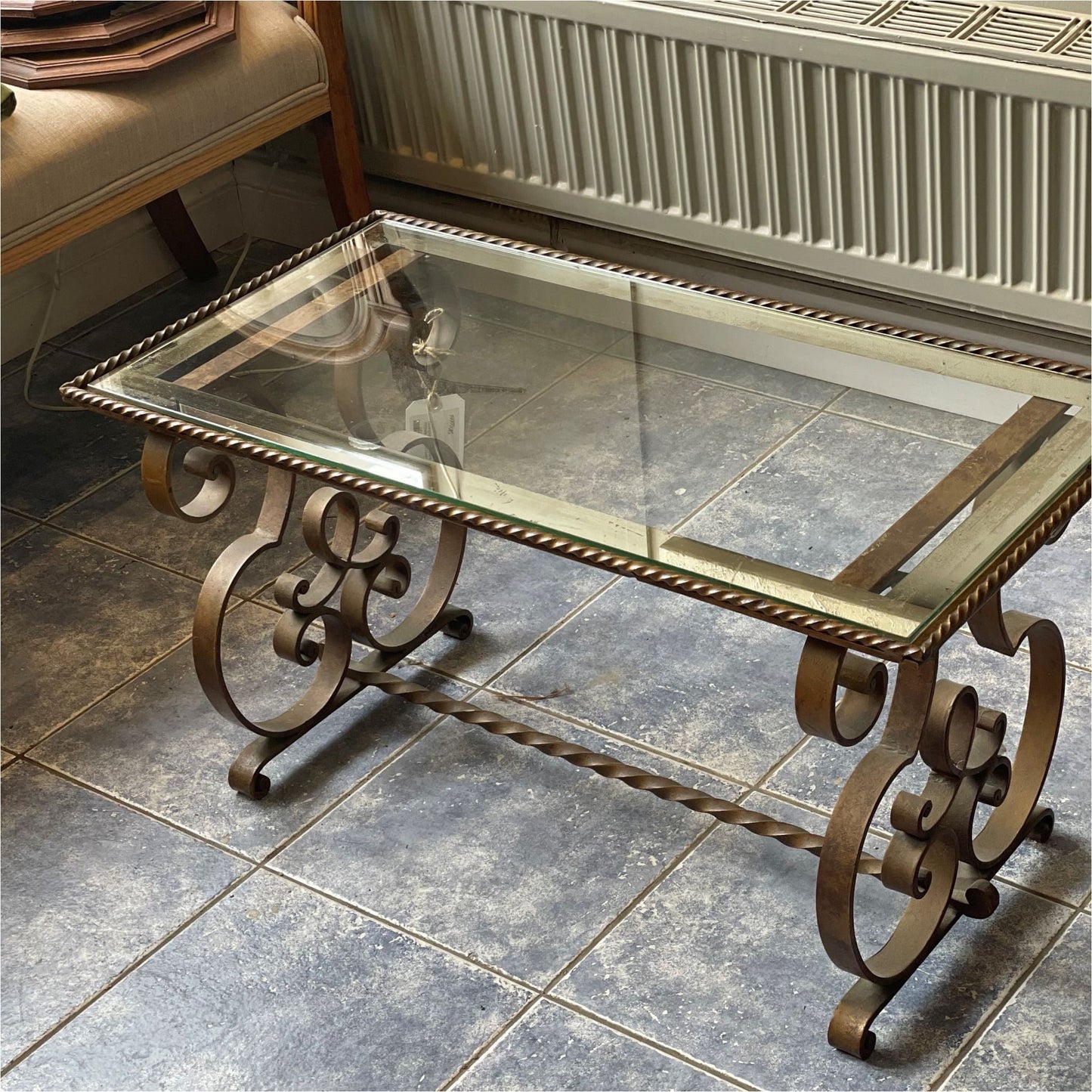 Gilt And Glass Coffee Table - Furniture