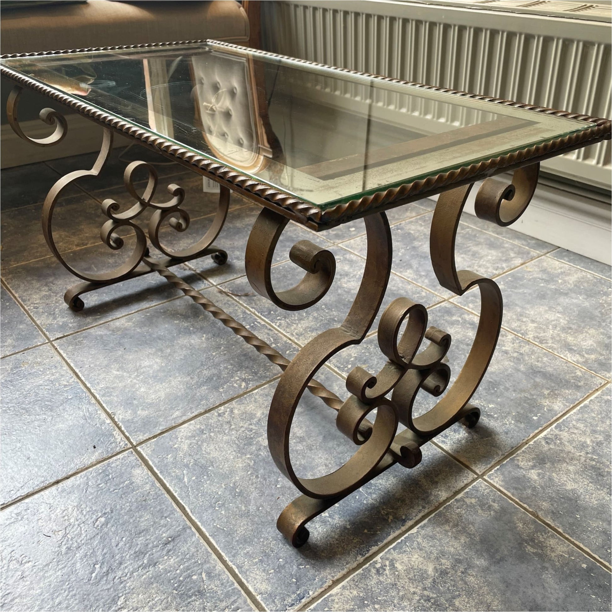 Gilt And Glass Coffee Table - Furniture