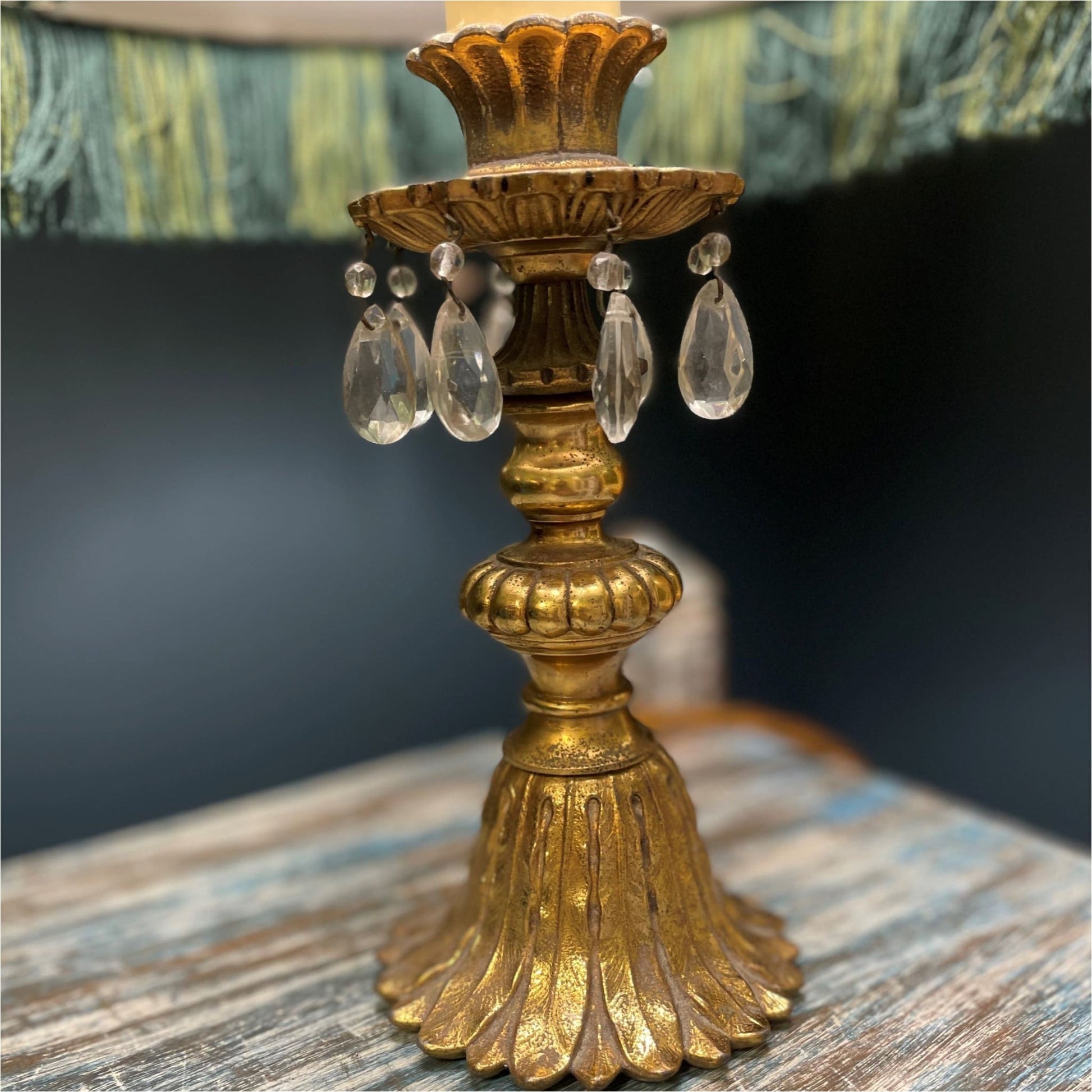 Pair Of Gilt Table Lamps - Lighting