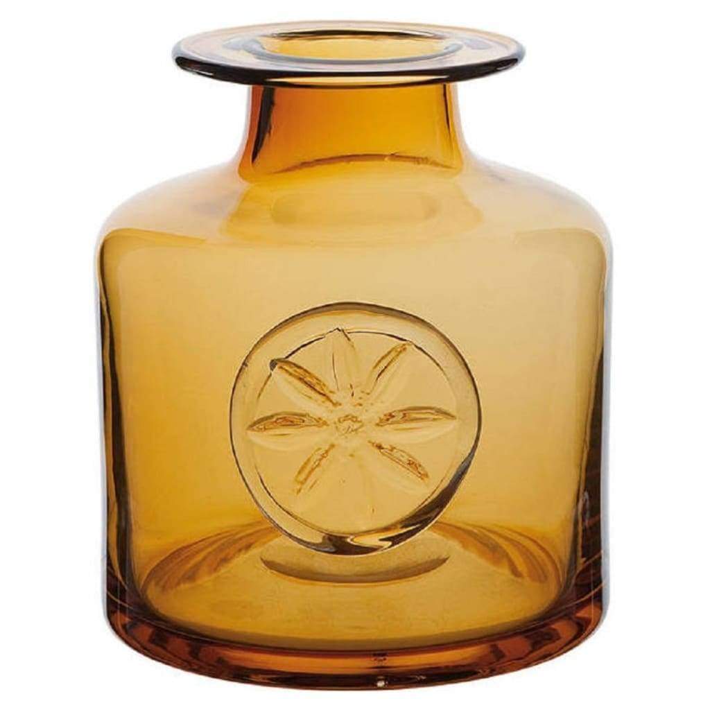 Glass - Dartington - Clematis Amber Flower Vase
