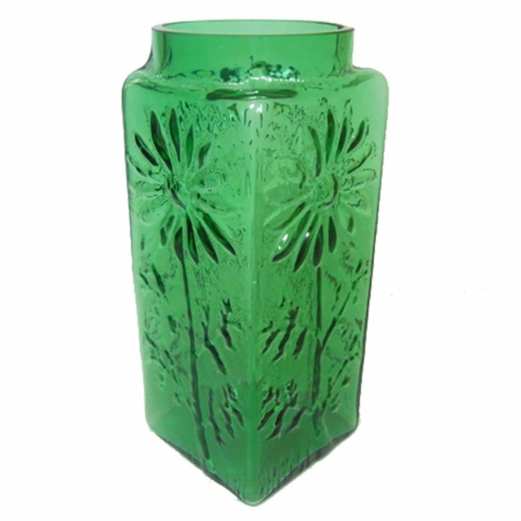 Glass - Dartington Crystal Marguerite Vase, Green