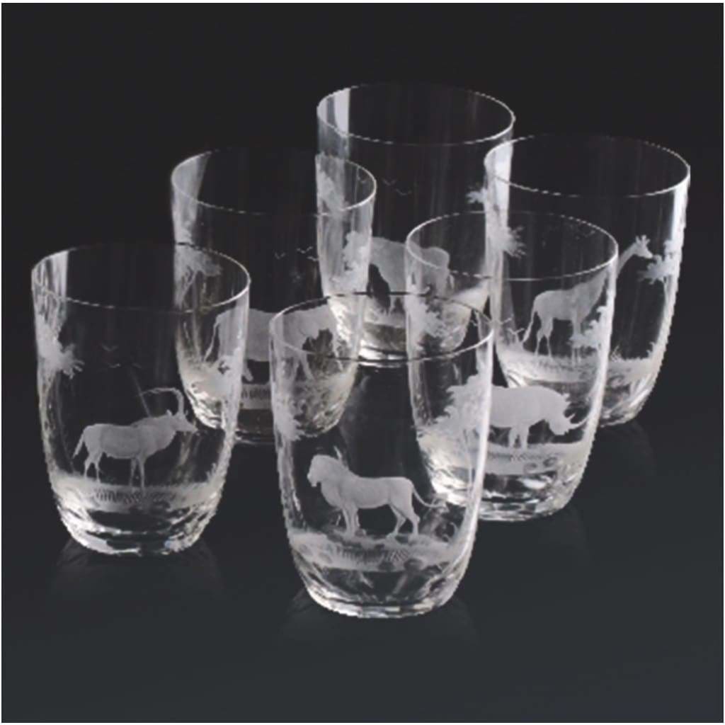 Glass - Rowland Ward Tumblers, Set Of 12