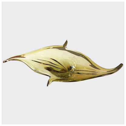 Glass - Swirling Pale Green Glass Bowl