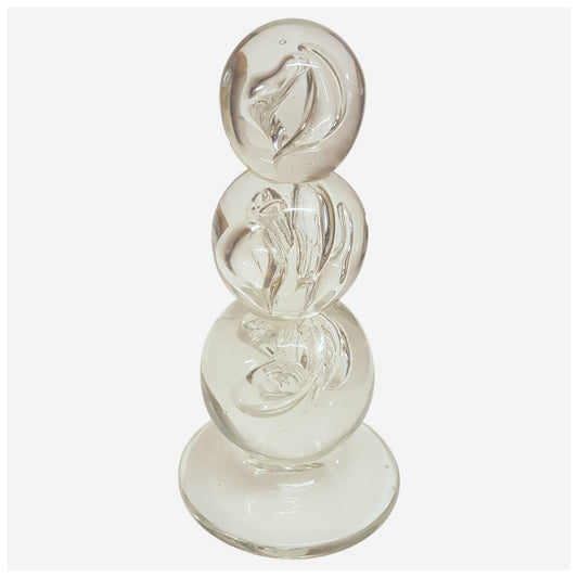 Glass - Three Sphere Glass Sculpture