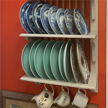 Grey Painted Plate Rack - Miscellaneous