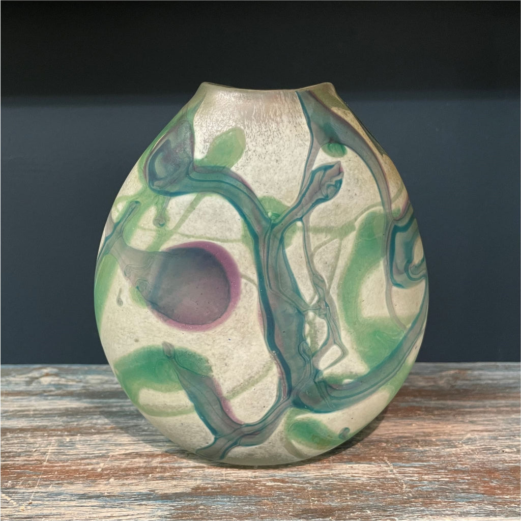 Hand Blown Studio Glass Vase - Glass