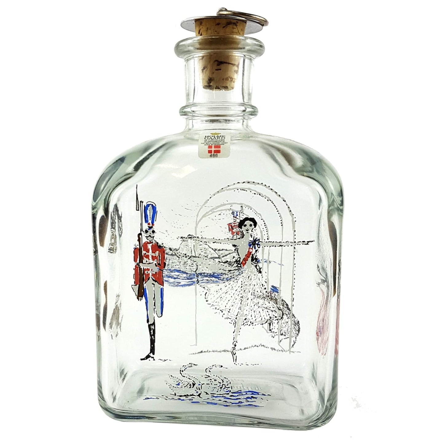 Christmas - Holmegaard 1980s 'The Nutcracker' Schnapps Bottle