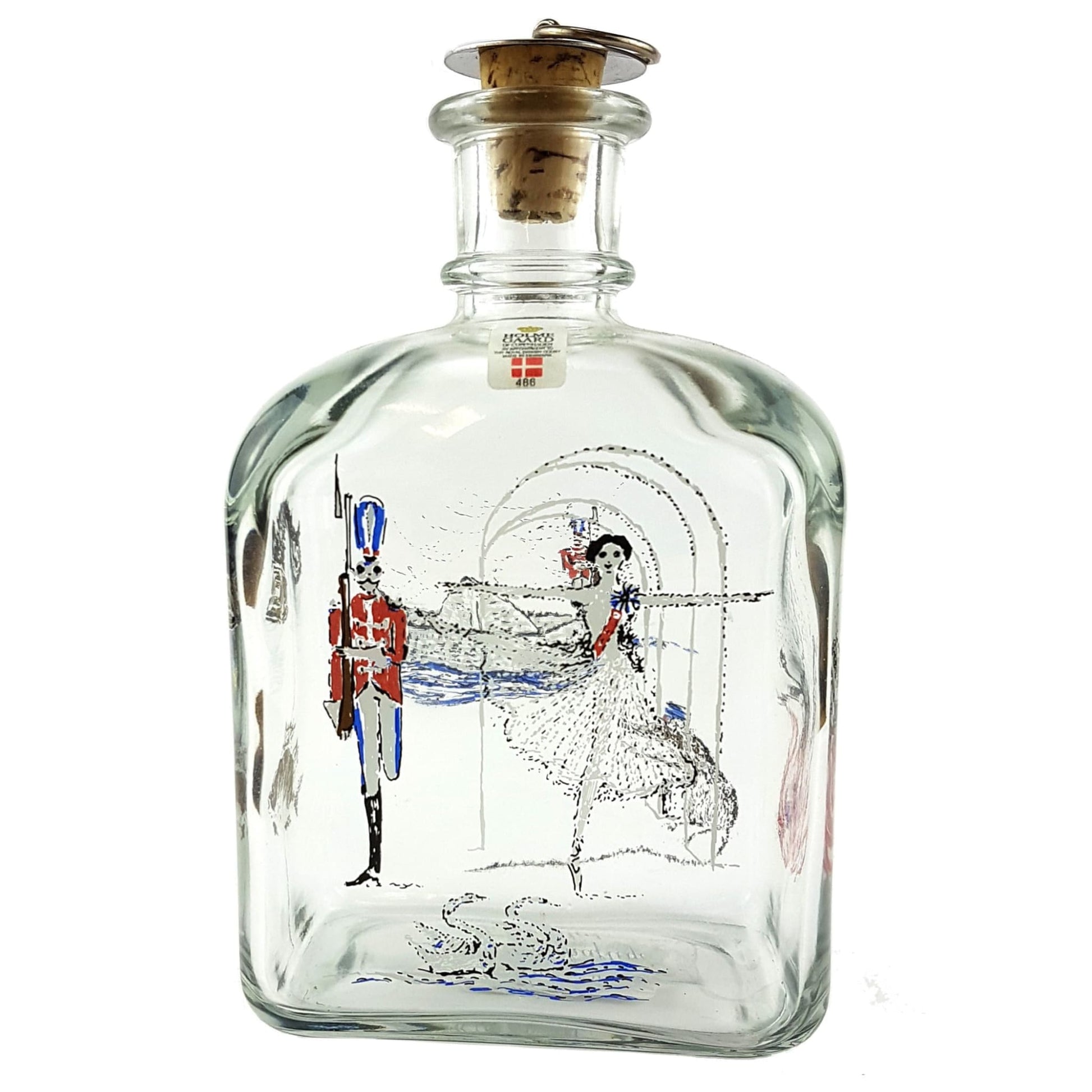 Christmas - Holmegaard 1980s 'The Nutcracker' Schnapps Bottle