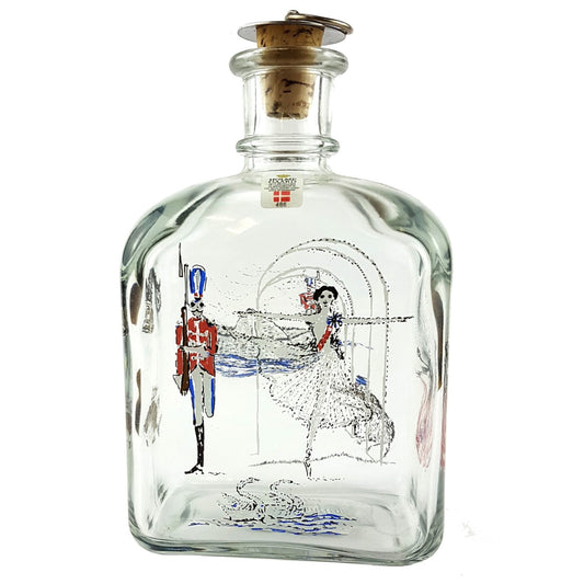 Christmas - Holmegaard 1980s 'The Nutcracker' Schnapps Bottle