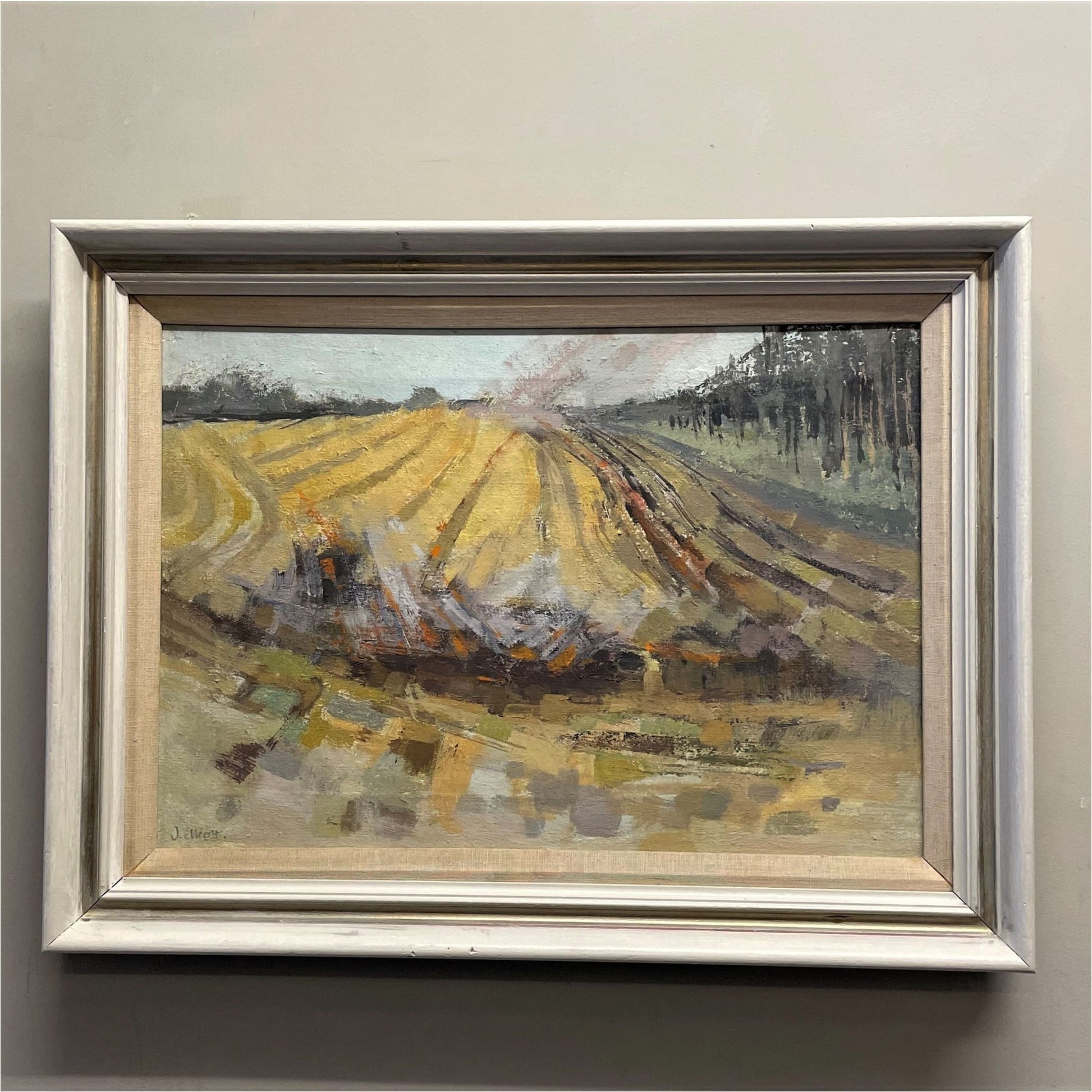 Joan Elliott Bates Cut Cornfield - Art