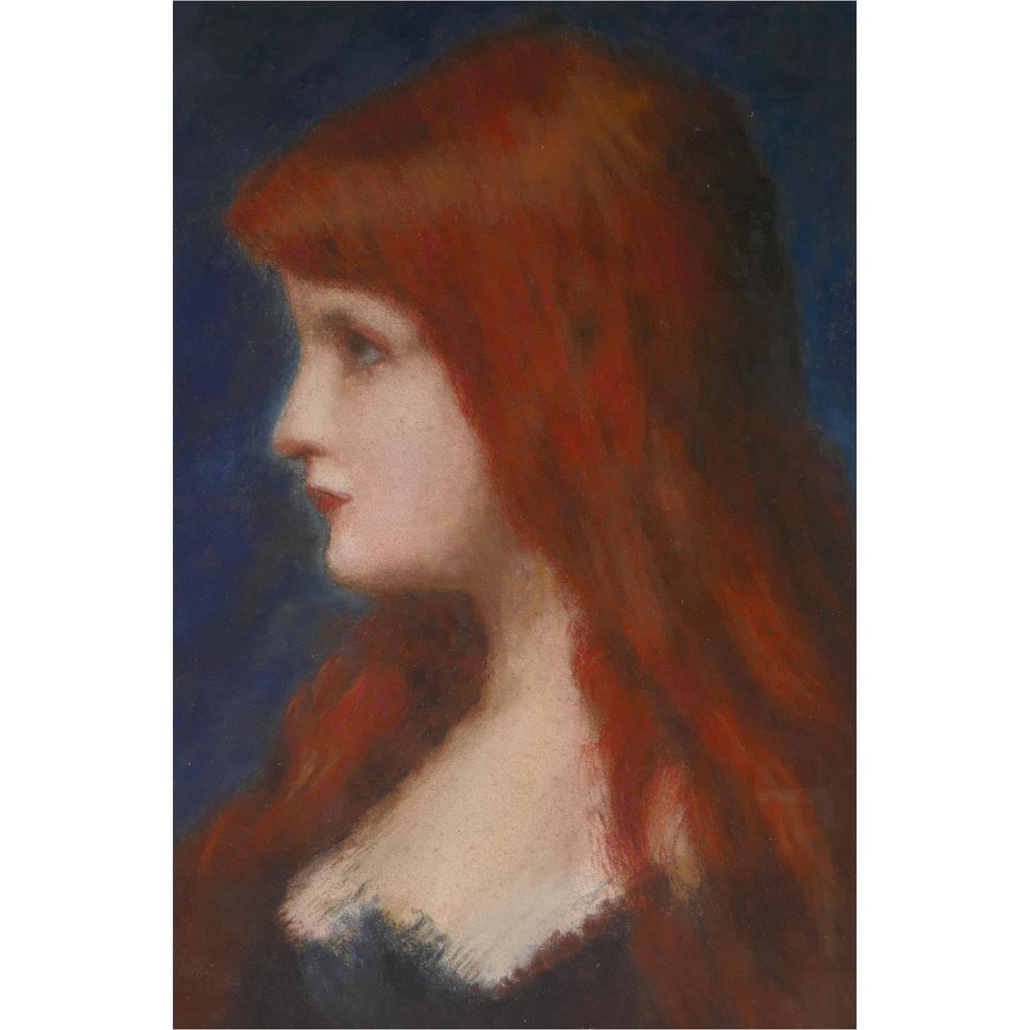 Lady With Red Hair - Art