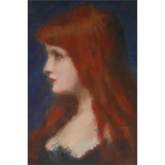 Lady With Red Hair - Art