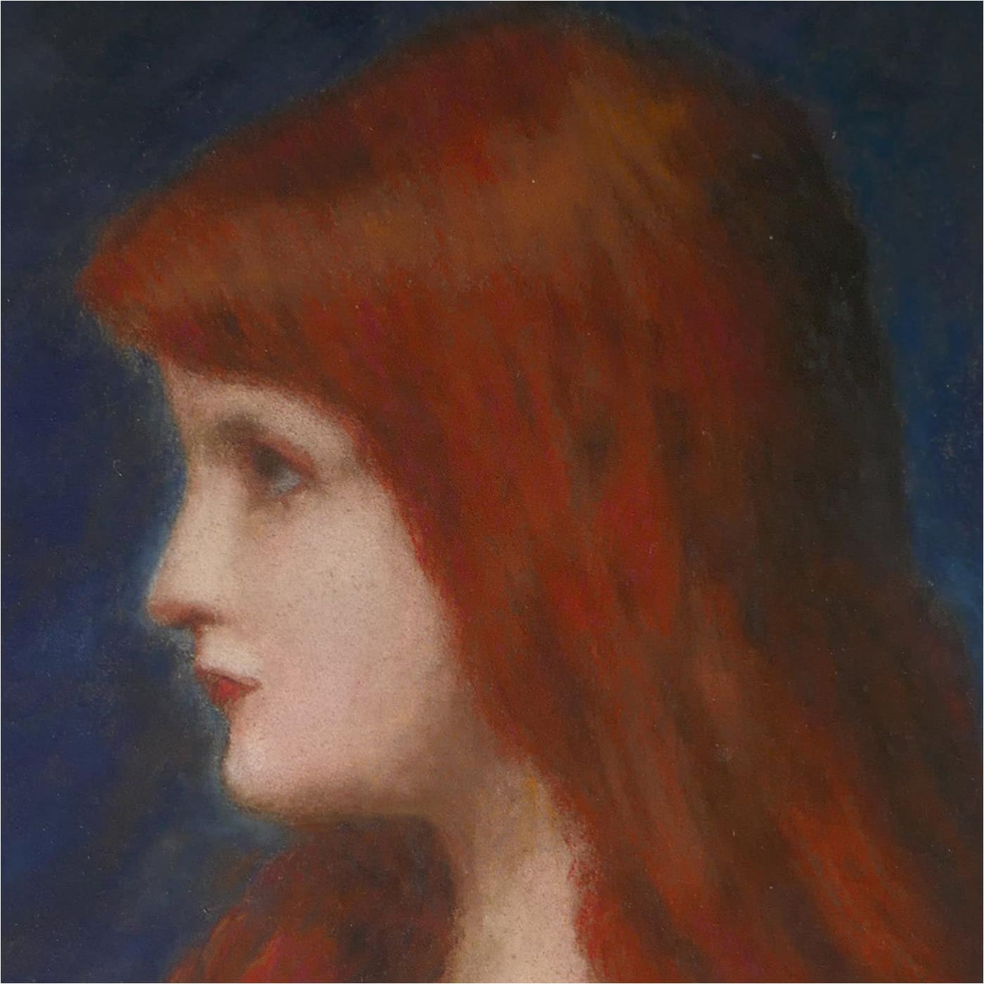 Lady With Red Hair - Art