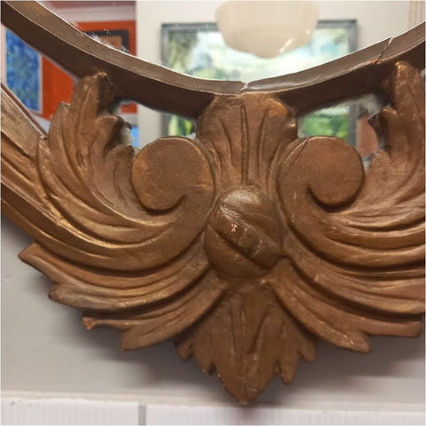 Large Carved Floral Mirror