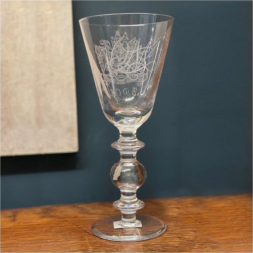 Large Commemorative Goblets - Glass