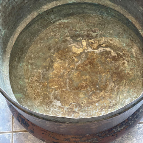 Large Hammered Copper Cauldron - Miscellaneous