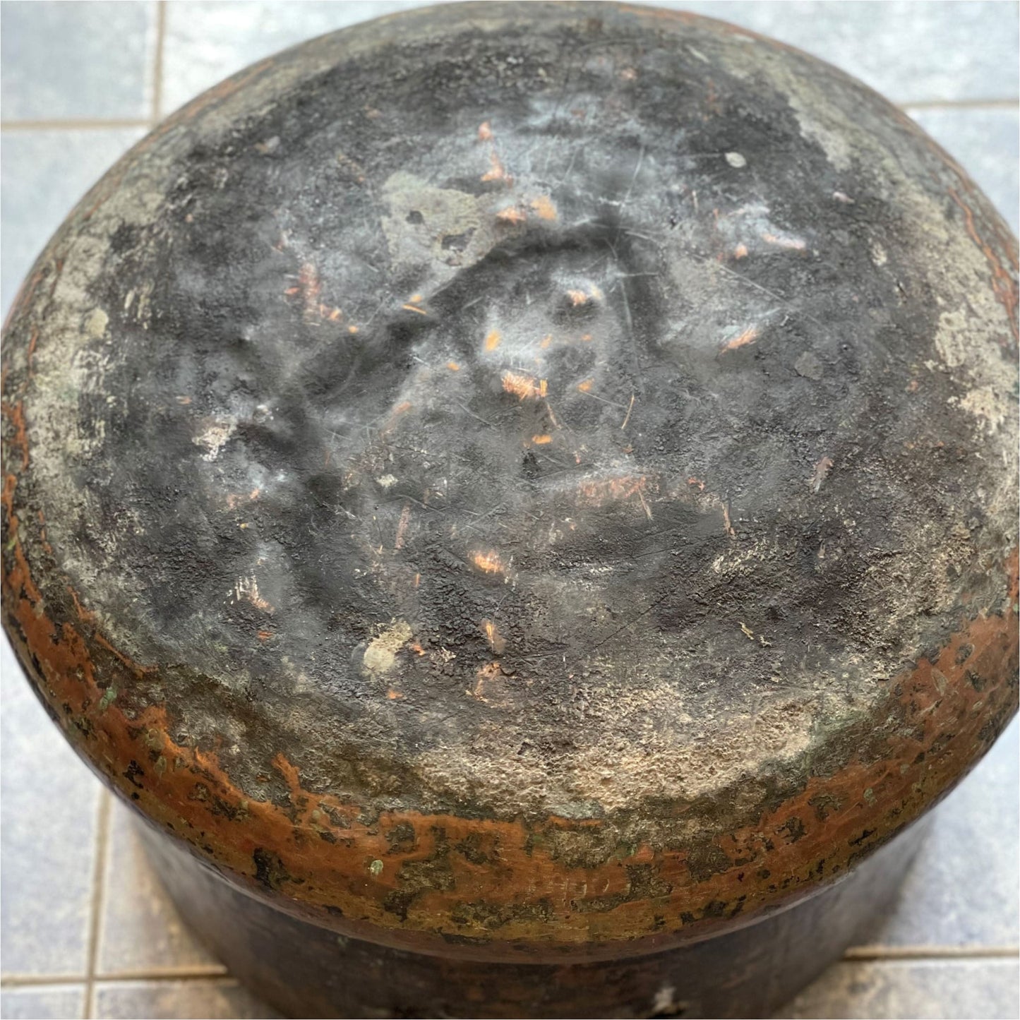 Large Hammered Copper Cauldron - Miscellaneous