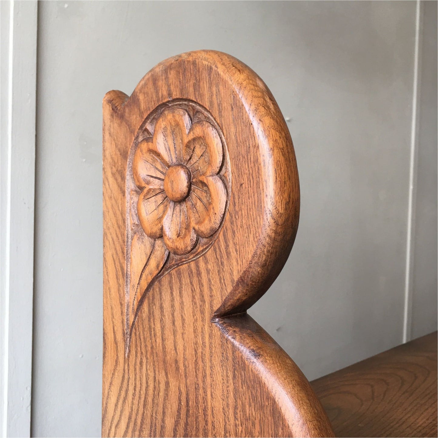 Large Oak Waterfall Bookcase - Furniture